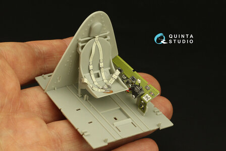 Quinta Studio QD32169 - F6F-5N Hellcat 3D-Printed &amp; coloured Interior on decal paper (for Trumpeter kit) - 1:32