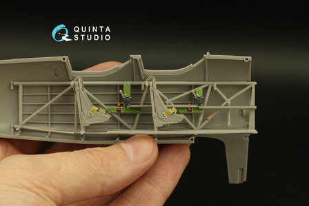 Quinta Studio QD32161 - PT-13 Kaydet 3D-Printed &amp; coloured Interior on decal paper (for Roden kit) - 1:32