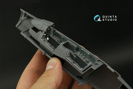 Quinta Studio QD48404 - F-14B 3D-Printed &amp; coloured Interior on decal paper (for GWH kit) - 1:48