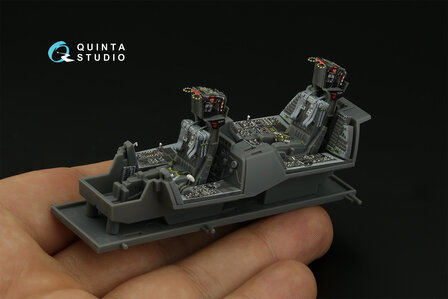 Quinta Studio QD48404 - F-14B 3D-Printed &amp; coloured Interior on decal paper (for GWH kit) - 1:48