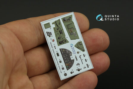 Quinta Studio QD48287 - Hawker Hurricane family 3D-Printed &amp; coloured Interior on decal paper (for Airfix kit) - 1:48