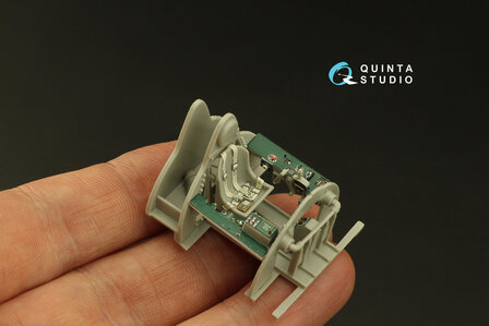 Quinta Studio QD48006 - F4F-4 Wildcat 3D-Printed &amp; coloured Interior on decal paper (for HobbyBoss kit) - 1:48