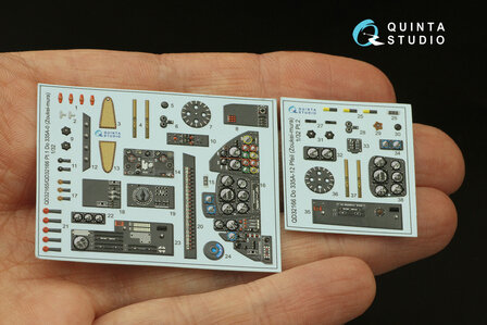 Quinta Studio QD32166 - Do 335A-12 3D-Printed &amp; coloured Interior on decal paper (for Zoukei-mura kit) - 1:32