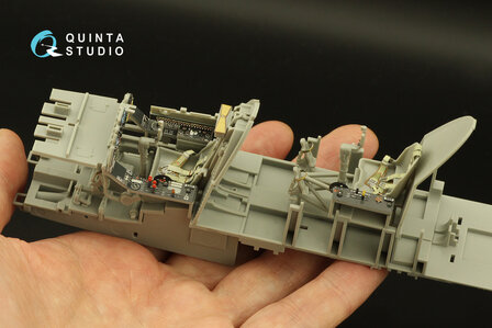 Quinta Studio QD32166 - Do 335A-12 3D-Printed &amp; coloured Interior on decal paper (for Zoukei-mura kit) - 1:32