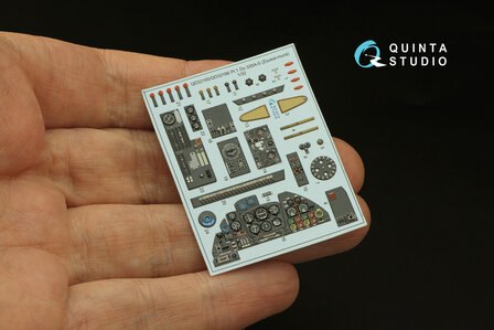 Quinta Studio QD32166 - Do 335A-12 3D-Printed &amp; coloured Interior on decal paper (for Zoukei-mura kit) - 1:32