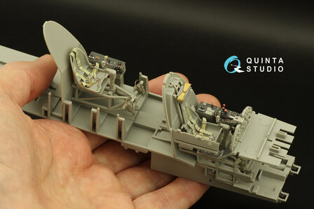 Quinta Studio QD32166 - Do 335A-12 3D-Printed &amp; coloured Interior on decal paper (for Zoukei-mura kit) - 1:32