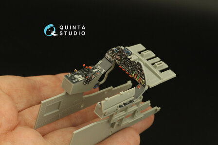 Quinta Studio QD32166 - Do 335A-12 3D-Printed &amp; coloured Interior on decal paper (for Zoukei-mura kit) - 1:32