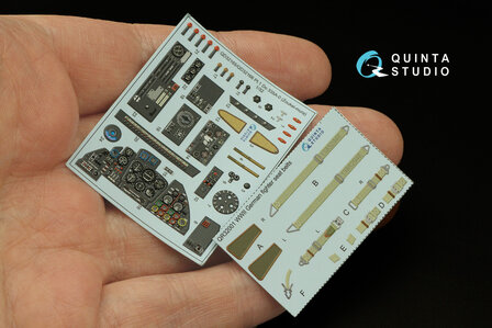 Quinta Studio QD32165 - Do 335A-0 3D-Printed &amp; coloured Interior on decal paper (for Zoukei-mura kit) - 1:32