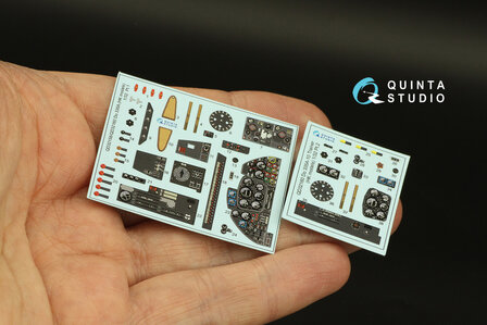 Quinta Studio QD32160 - Do 335A-10 3D-Printed &amp; coloured Interior on decal paper (for HK models kit) - 1:32