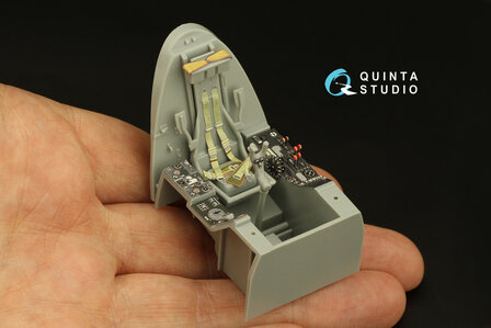 Quinta Studio QD32160 - Do 335A-10 3D-Printed &amp; coloured Interior on decal paper (for HK models kit) - 1:32