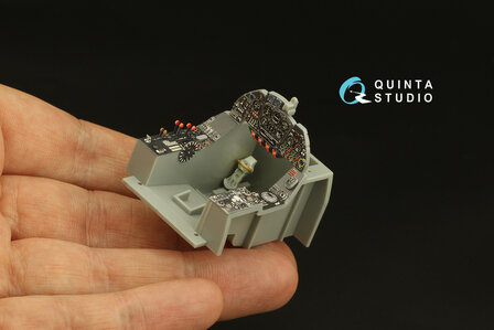 Quinta Studio QD32160 - Do 335A-10 3D-Printed &amp; coloured Interior on decal paper (for HK models kit) - 1:32