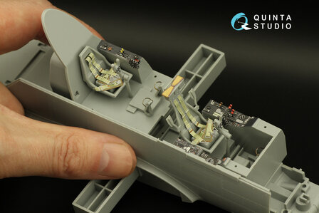 Quinta Studio QD32160 - Do 335A-10 3D-Printed &amp; coloured Interior on decal paper (for HK models kit) - 1:32