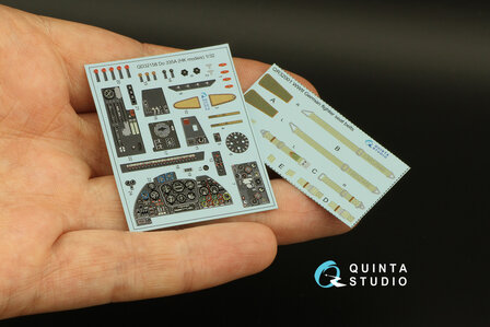 Quinta Studio QD32158 - Do 335A 3D-Printed &amp; coloured Interior on decal paper (for HK models kit) - 1:32