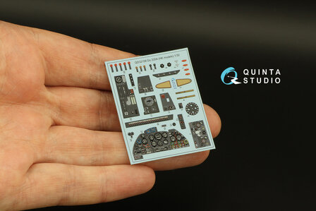 Quinta Studio QD32158 - Do 335A 3D-Printed &amp; coloured Interior on decal paper (for HK models kit) - 1:32