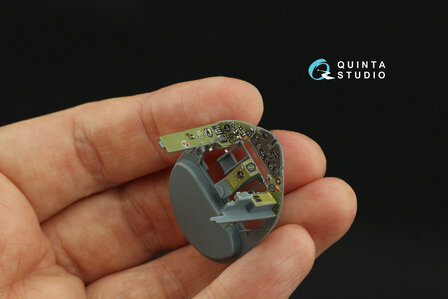 Quinta Studio QD48421 - FM-2 Wildcat 3D-Printed &amp; coloured Interior on decal paper (for Eduard kit) - 1:48