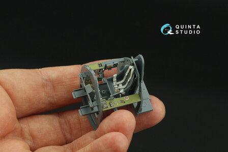 Quinta Studio QD48421 - FM-2 Wildcat 3D-Printed &amp; coloured Interior on decal paper (for Eduard kit) - 1:48