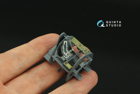 Quinta Studio QD48421 - FM-2 Wildcat 3D-Printed &amp; coloured Interior on decal paper (for Eduard kit) - 1:48