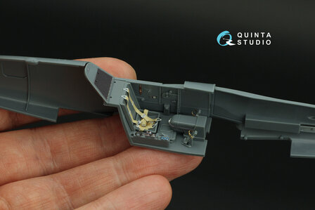 Quinta Studio QD48420 - Bf 109K-4 3D-Printed &amp; coloured Interior on decal paper (for Eduard kit) - 1:48