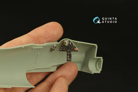 Quinta Studio QD48392 - F8F-1 Bearcat 3D-Printed &amp; coloured Interior on decal paper (for Academy kit) - 1:48