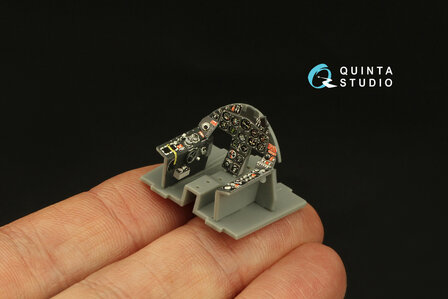 Quinta Studio QD48384 - F8F-2 Bearcat 3D-Printed &amp; coloured Interior on decal paper (for Hobby Boss kit) - 1:48