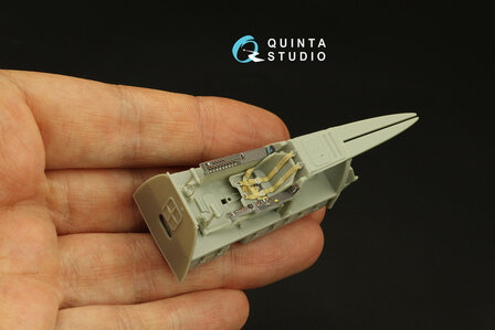 Quinta Studio QD48376 - Ta 152H 3D-Printed &amp; coloured Interior on decal paper (for Zoukei Mura kit) - 1:48