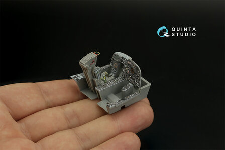 Quinta Studio QD48372 - A-6A 3D-Printed &amp; coloured Interior on decal paper (for Kinetic kit) - 1:48