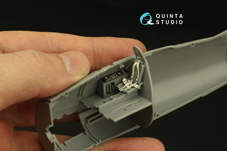 Quinta Studio QD48365 - F8F-1 Bearcat 3D-Printed &amp; coloured Interior on decal paper (for Hobby Boss kit) - 1:48