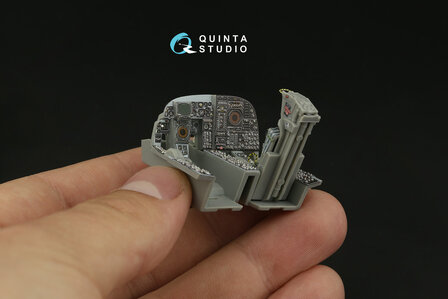 Quinta Studio QD48324 - A-6E 3D-Printed &amp; coloured Interior on decal paper (for Kinetic kit) - 1:48