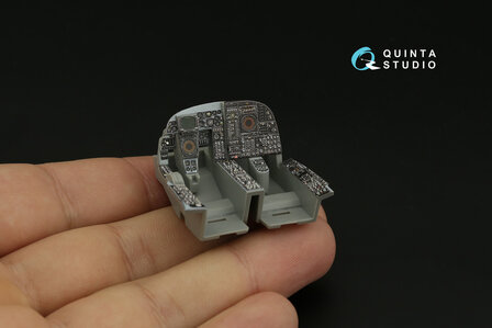 Quinta Studio QD48324 - A-6E 3D-Printed &amp; coloured Interior on decal paper (for Kinetic kit) - 1:48