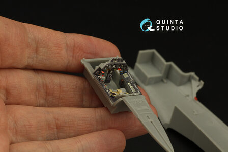 Quinta Studio QD48316 - Fw 190A-4 3D-Printed &amp; coloured Interior on decal paper (for Hasegawa kit) - 1:48