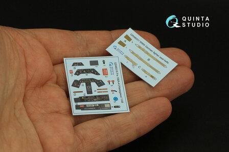 Quinta Studio QD48316 - Fw 190A-4 3D-Printed &amp; coloured Interior on decal paper (for Hasegawa kit) - 1:48