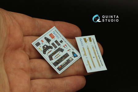 Quinta Studio QD48315 - Fw 190A-5/6 3D-Printed &amp; coloured Interior on decal paper (for Eduard kit) - 1:48