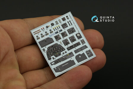 Quinta Studio QD48301 - Bf 110E/F 3D-Printed &amp; coloured Interior on decal paper (for Eduard kit) - 1:48