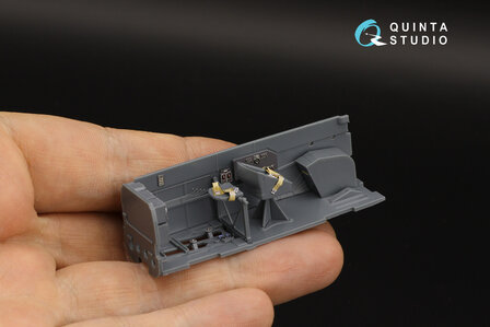 Quinta Studio QD48301 - Bf 110E/F 3D-Printed &amp; coloured Interior on decal paper (for Eduard kit) - 1:48