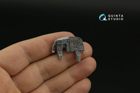 Quinta Studio QDS-48372 - A-6A 3D-Printed &amp; coloured Interior on decal paper (for Kinetic kit) - Small Version - 1:48