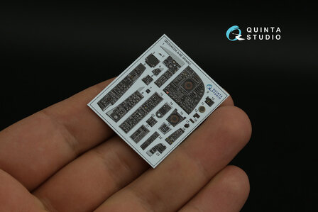 Quinta Studio QDS-48324 - A-6E 3D-Printed &amp; coloured Interior on decal paper (for Kinetic kit) - Small Version - 1:48