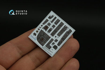 Quinta Studio QDS-48324 - A-6E 3D-Printed &amp; coloured Interior on decal paper (for Kinetic kit) - Small Version - 1:48