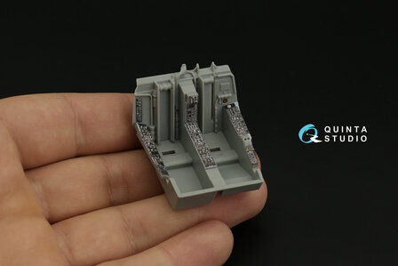 Quinta Studio QDS-48324 - A-6E 3D-Printed &amp; coloured Interior on decal paper (for Kinetic kit) - Small Version - 1:48