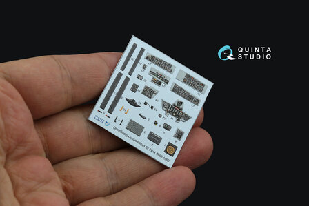 Quinta Studio QD72092 - F-4J/S 3D-Printed &amp; coloured Interior on decal paper (for Hasegawa) - 1:72