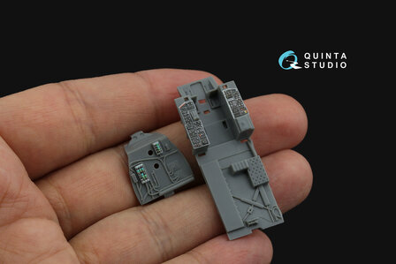 Quinta Studio QD72079 - F-15C Early/F-15A/F-15J early 3D-Printed &amp; coloured Interior on decal paper (for GWH kit) - 1:72