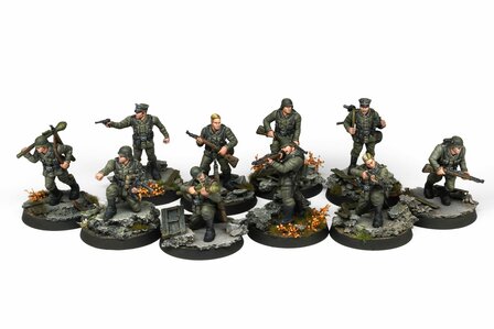 AKFS0020 - Fortunate Sons - Panzergrenadier Division - 10 Miniatures - [AK Interactive]