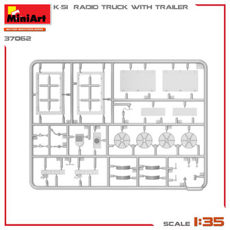 MiniArt 37062 - K-51 Radio Truck With Trailer - 1:35