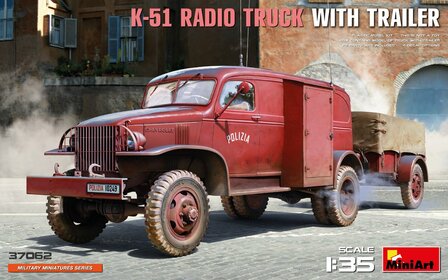 MiniArt 37062 - K-51 Radio Truck With Trailer - 1:35