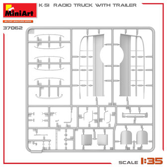 MiniArt 37062 - K-51 Radio Truck With Trailer - 1:35