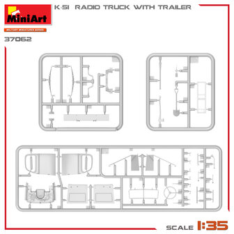 MiniArt 37062 - K-51 Radio Truck With Trailer - 1:35