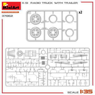 MiniArt 37062 - K-51 Radio Truck With Trailer - 1:35