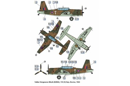 Dora Wings DW72038 - Vultee Vengeance Mk.I - 1:72