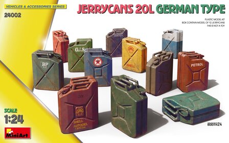 MiniArt 24002 - Jerrycans 20L German Type - 1:24