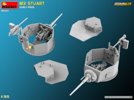 MiniArt 35404 - M3 Stuart Early Prod. Interior Kit - 1:35