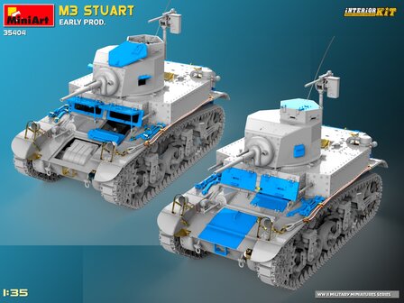 MiniArt 35404 - M3 Stuart Early Prod. Interior Kit - 1:35